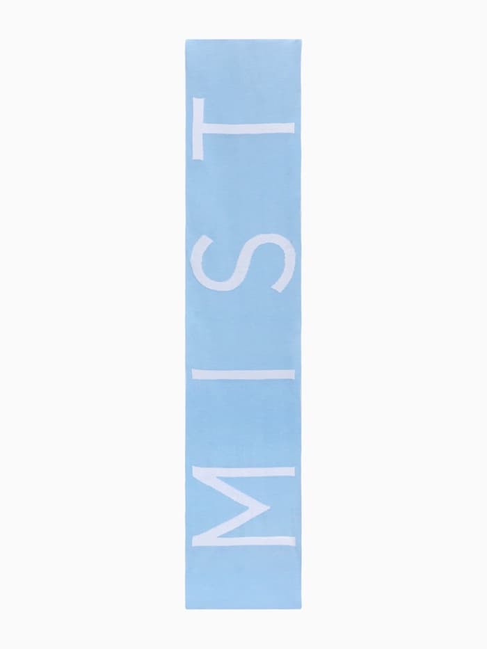Шарф женский двусторонний MIST, голубой, размер 47×226 см