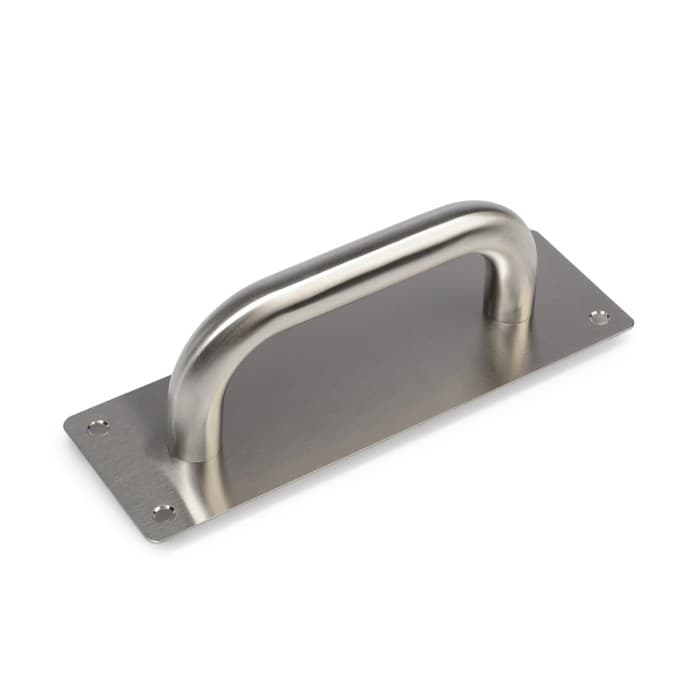 Ручка дверная, цвет нержавеющая сталь, 200×65 мм