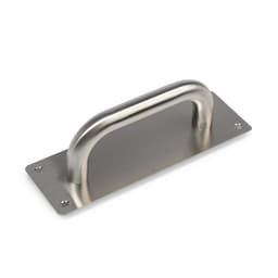 Ручка дверная, цвет нержавеющая сталь, 200×65 мм