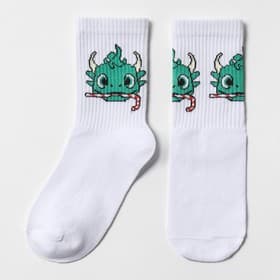 Носки детские «Дракон», белые, размер 16 (26-28 см)