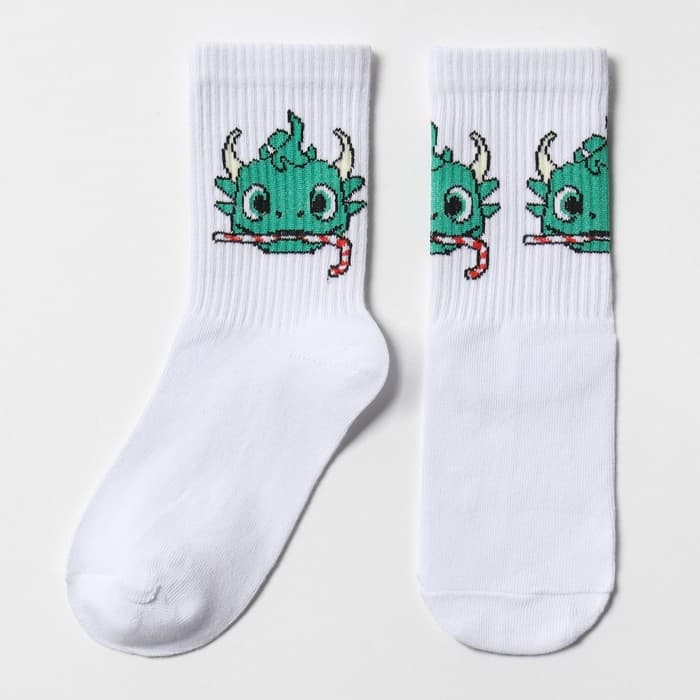 Носки детские «Дракон», белые, размер 16 (26-28 см)