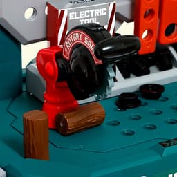 Игровой модуль детский 2 в 1 «Верстак», с инструментами, 78 элементов