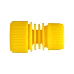 Муфта переходная, для шлангов 1/2" (12 мм) – 3/4" (19 мм), цанговое соединение, ABS-пластик, жёлтая, Greengo