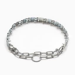 Строгий ошейник, 2.5 см, ОШ 50-65 см, пластинчатый, металл