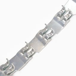 Строгий ошейник, 2.5 см, ОШ 50-65 см, пластинчатый, металл