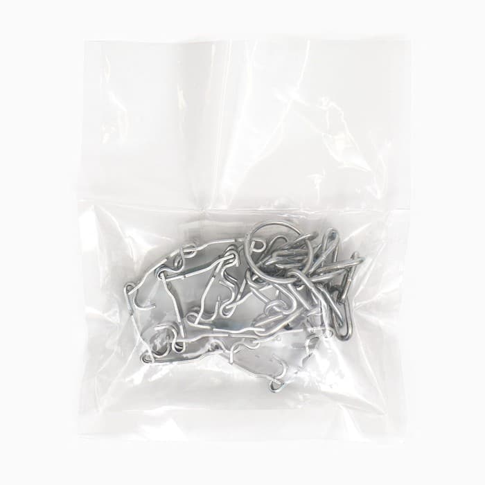 Строгий ошейник, 2.5 см, ОШ 50-65 см, пластинчатый, металл