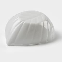 Салатник Avvir «Лист», 160 мл, 14×10×5 см, стеклокерамика, белый