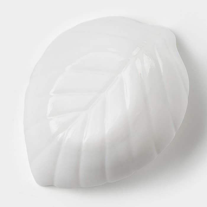 Салатник Avvir «Лист», 160 мл, 14×10×5 см, стеклокерамика, белый