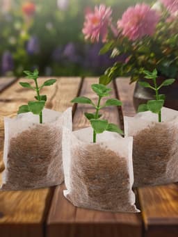 Пакет для рассады, 5×7 см, спанбонд плотностью 25 г/м², Greengo