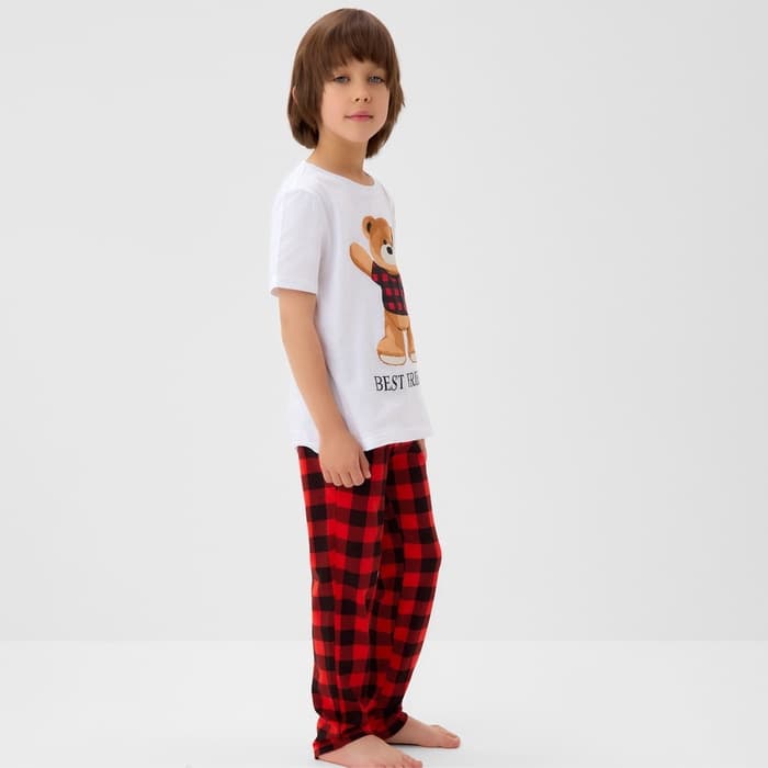 Пижама детская KAFTAN: Best friends размер 32 (110-116 см)