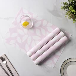 Салфетки сервировочные на стол Доляна «Розовое настроение», 4 шт., 45×30 см, розовые