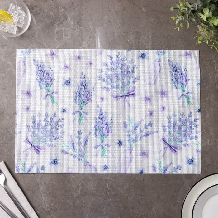 Салфетки сервировочные на стол Доляна «Спокойствие», 4 шт., 45×30 см