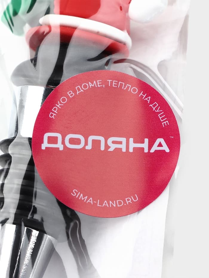 Пробка для бутылки новогодняя Доляна «Дед Мороз», 12 см