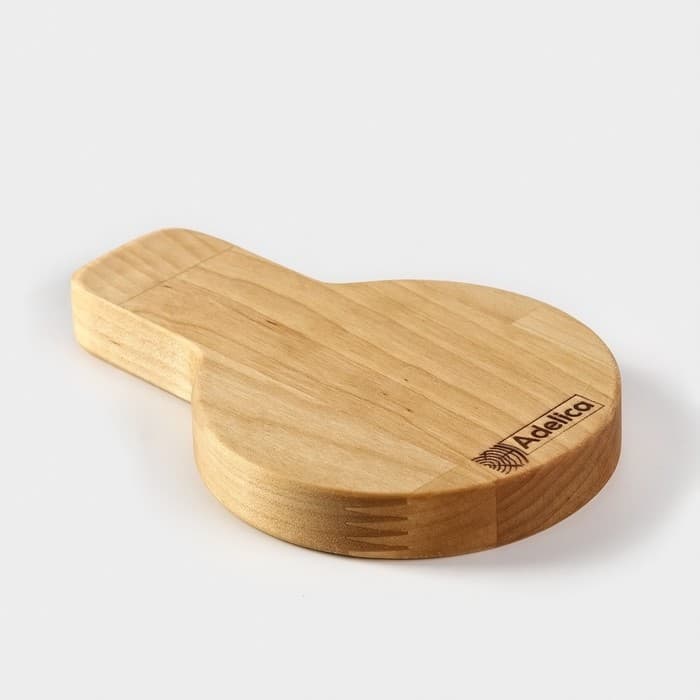 Подставка деревянная под ложку Adelica, 15×10×1.7 см, берёза