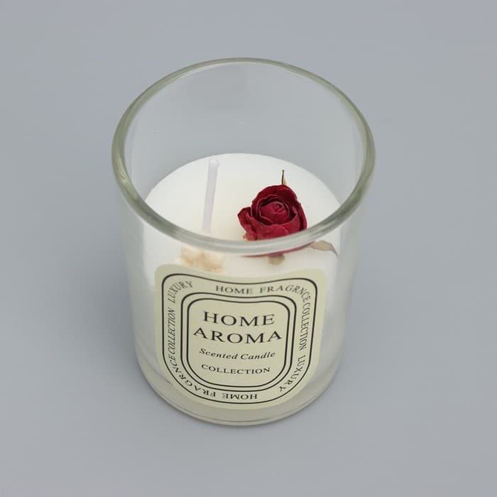 Ароматическая свеча в стакане Sweet Love, роза, 5.5×6.5 см