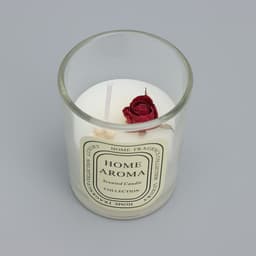 Ароматическая свеча в стакане Sweet Love, роза, 5.5×6.5 см
