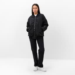 Бомбер женский демисезонный, чёрный, размер L (46-48)