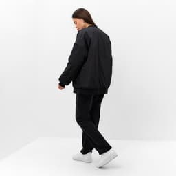 Бомбер женский демисезонный, чёрный, размер L (46-48)