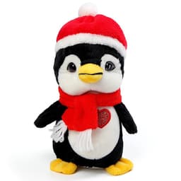 Мягкая игрушка «Пингвин», в шапочке, 20 см, цвет чёрный