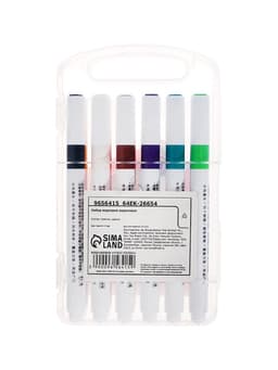 Набор маркеров акриловых 12 цветов, круглый наконечник, для любой поверхности