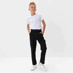 Брюки для мальчика MINAKU: School Collection, чёрные, рост 164 см