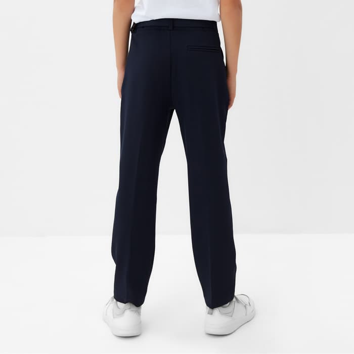 Брюки для мальчика MINAKU: School Collection, тёмно-синие, рост 134 см