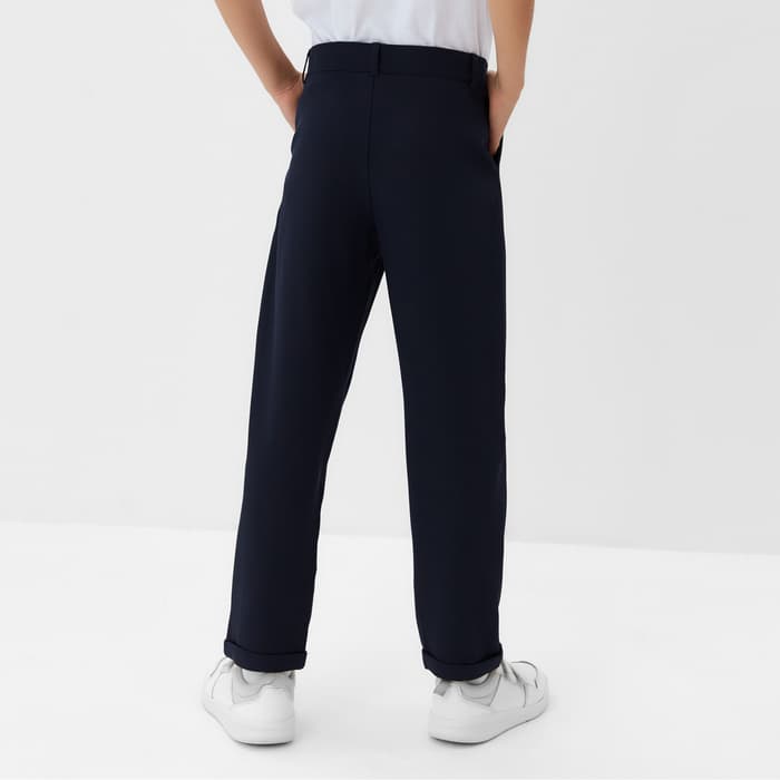 Брюки для мальчика MINAKU: School Collection, тёмно-синие, рост 140 см