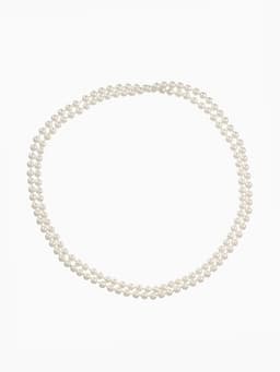 Бусы «Классика», шар №8, цвет молочный, L=125 см