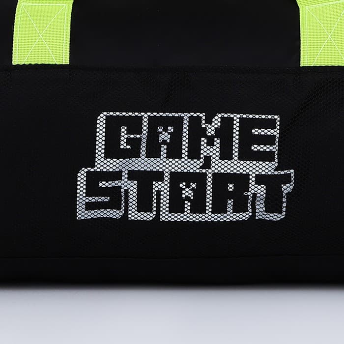 Сумка спортивная Game start, 40×24×21, на молнии, длинный ремень, черная