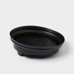 Крышка пластиковая одноразовая для стакана чёрная, с клапаном, d=9 см