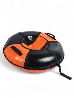 Тюбинг-ватрушка Winter Star, диаметр чехла 100 см, зелёный, розовый