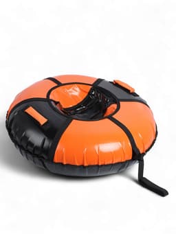 Тюбинг-ватрушка Winter Star, диаметр чехла 100 см, зелёный, розовый