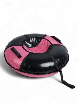 Тюбинг-ватрушка Winter Star, диаметр чехла 100 см, зелёный, розовый