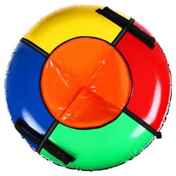 Тюбинг-ватрушка Winter Star, диаметр чехла 120 см, сиреневый, оранжевый