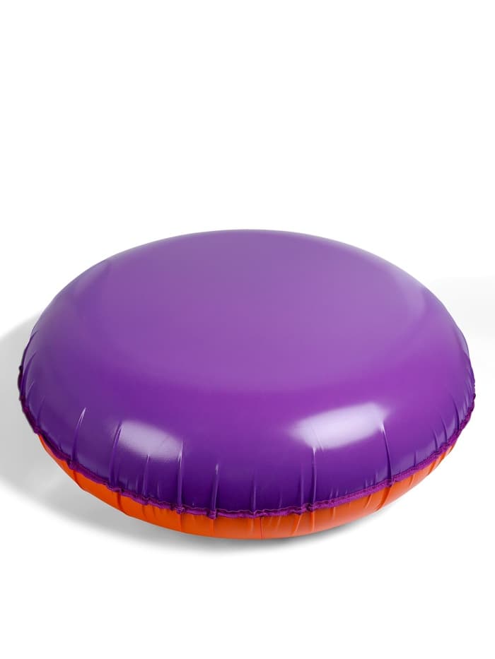 Тюбинг-ватрушка Winter Star, диаметр чехла 120 см, сиреневый, оранжевый