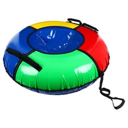 Тюбинг-ватрушка Winter Star, диаметр чехла 120 см, сиреневый, оранжевый