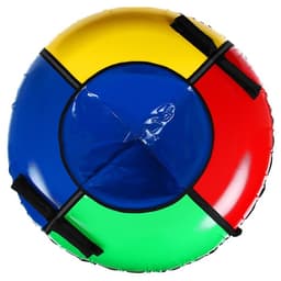 Тюбинг-ватрушка Winter Star, диаметр чехла 120 см, сиреневый, оранжевый