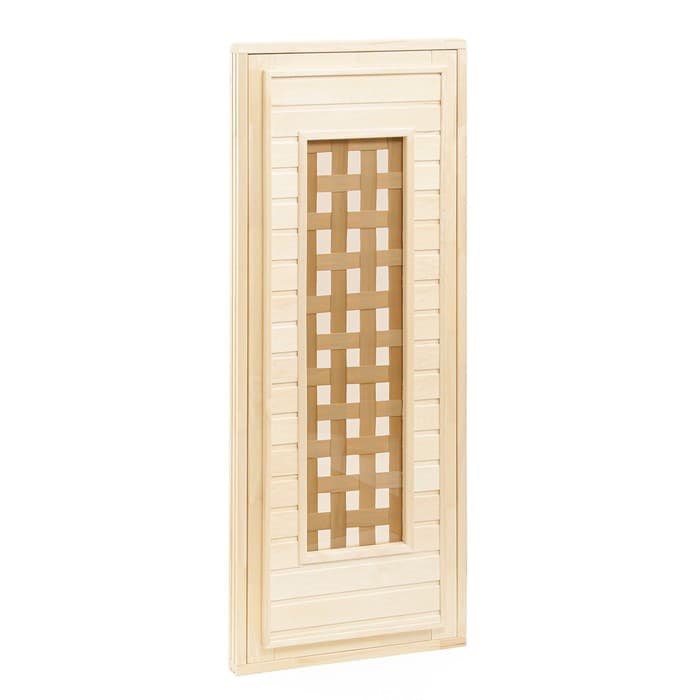 Дверь для бани и сауны «Плетёнка», коробка 180×70 см, деревянная