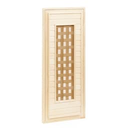 Дверь для бани и сауны «Плетёнка», коробка 180×70 см, деревянная