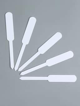 Таблички садовые, для маркировки растений, 12 см, набор 20 шт., пластик, белые, Greengo