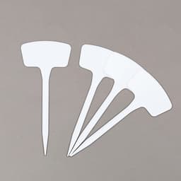 Таблички садовые, для маркировки растений, 20 см, набор 10 шт., пластик, белые, Greengo