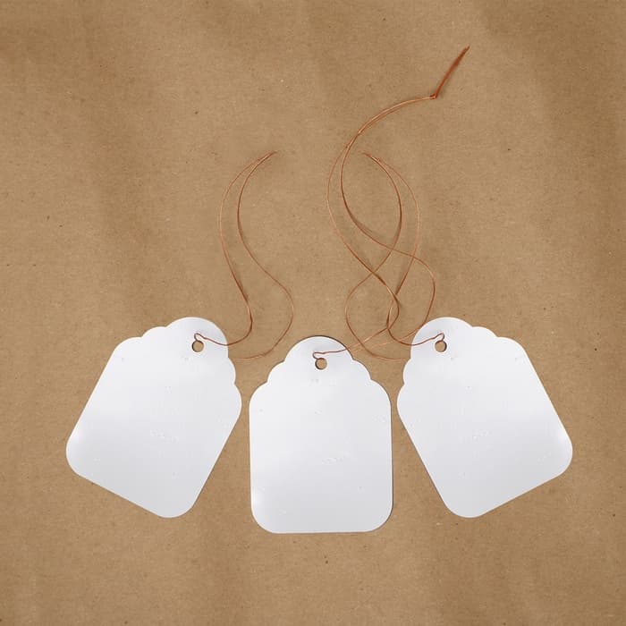 Бирки садовые, для маркировки растений, 6.5×5 см, набор 20 шт., пластик, белые, Greengo