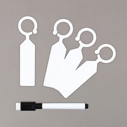 Бирки садовые, для маркировки растений, 10.5 см, набор 20 шт., маркер, пластик, белые, Greengo