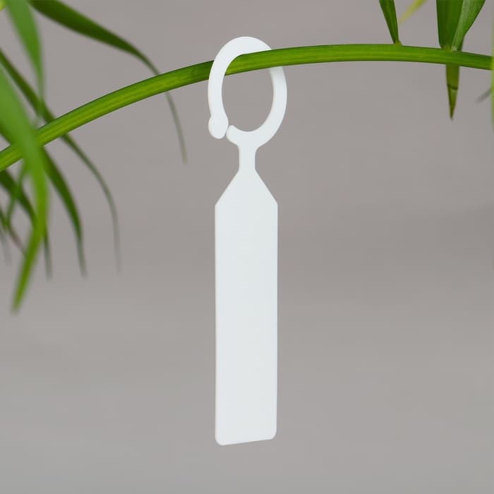 Бирки садовые, для маркировки растений, 10.5 см, набор 20 шт., маркер, пластик, белые, Greengo