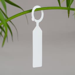 Бирки садовые, для маркировки растений, 10.5 см, набор 20 шт., маркер, пластик, белые, Greengo