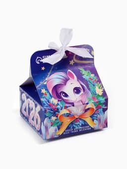 Подарочный набор новогодний «Волшебства», печенье с предсказанием 1 шт., молочный шоколад 5 г, послание с пожеланием