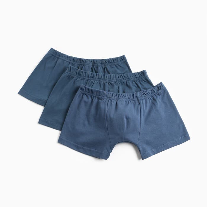 Трусы для мальчика Collorista, комплект 3 шт., синий, размер 38 (146-152 см)