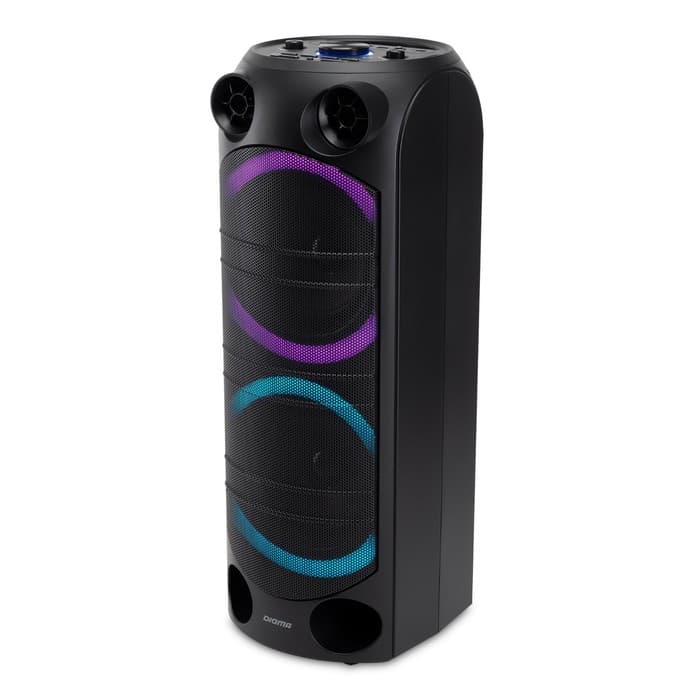 Аудиосистема Digma D-MC1720, 80 Вт, USB, BT, AUX, FM, microSD, чёрная