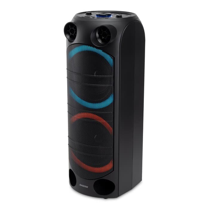 Аудиосистема Digma D-MC1720, 80 Вт, USB, BT, AUX, FM, microSD, чёрная