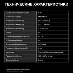 Радиоприёмник портативный Hyundai H-PSR200, USB, microSD, корпус под дерево, коричнево-серебристый
